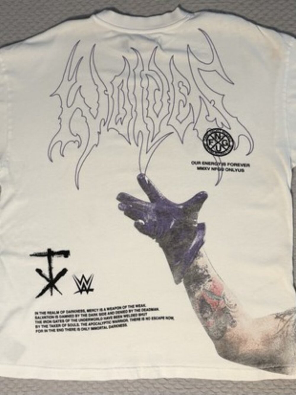 Darc Sport WWE Undertaker Extremely Rare White shirt Limited Edition Medium Men